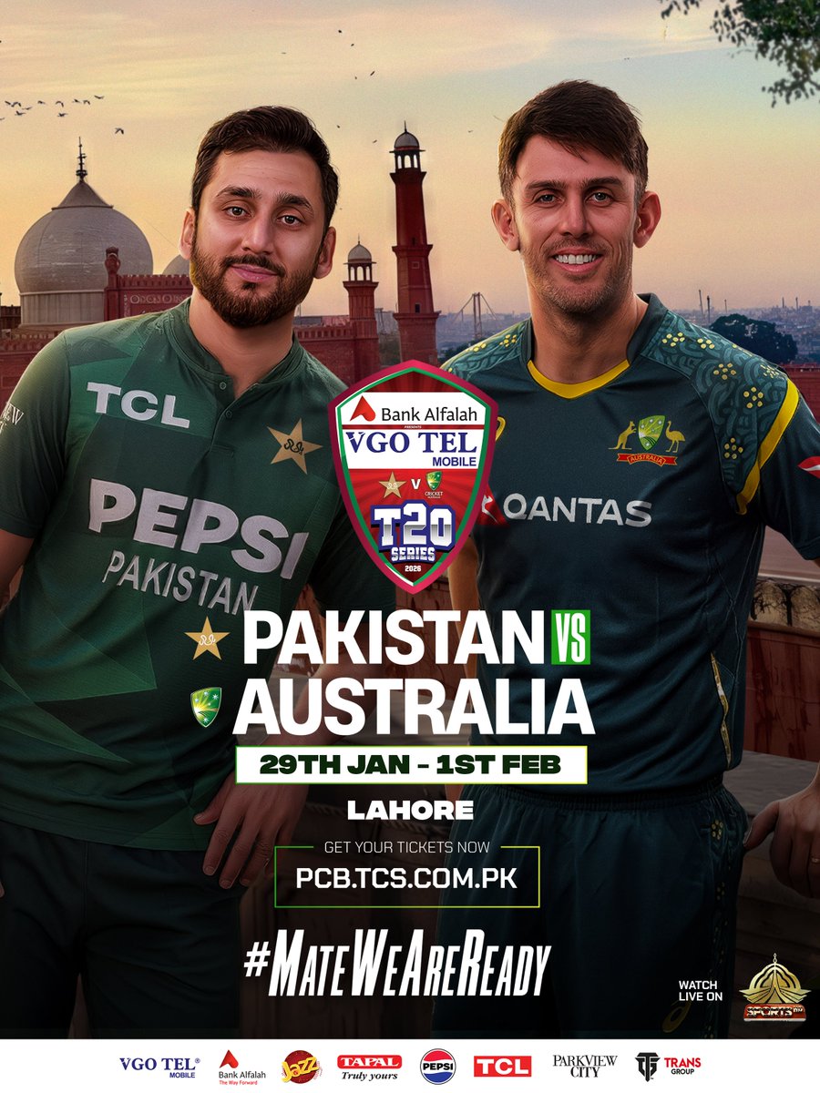 Pakistan vs Australia T20 Series 2026