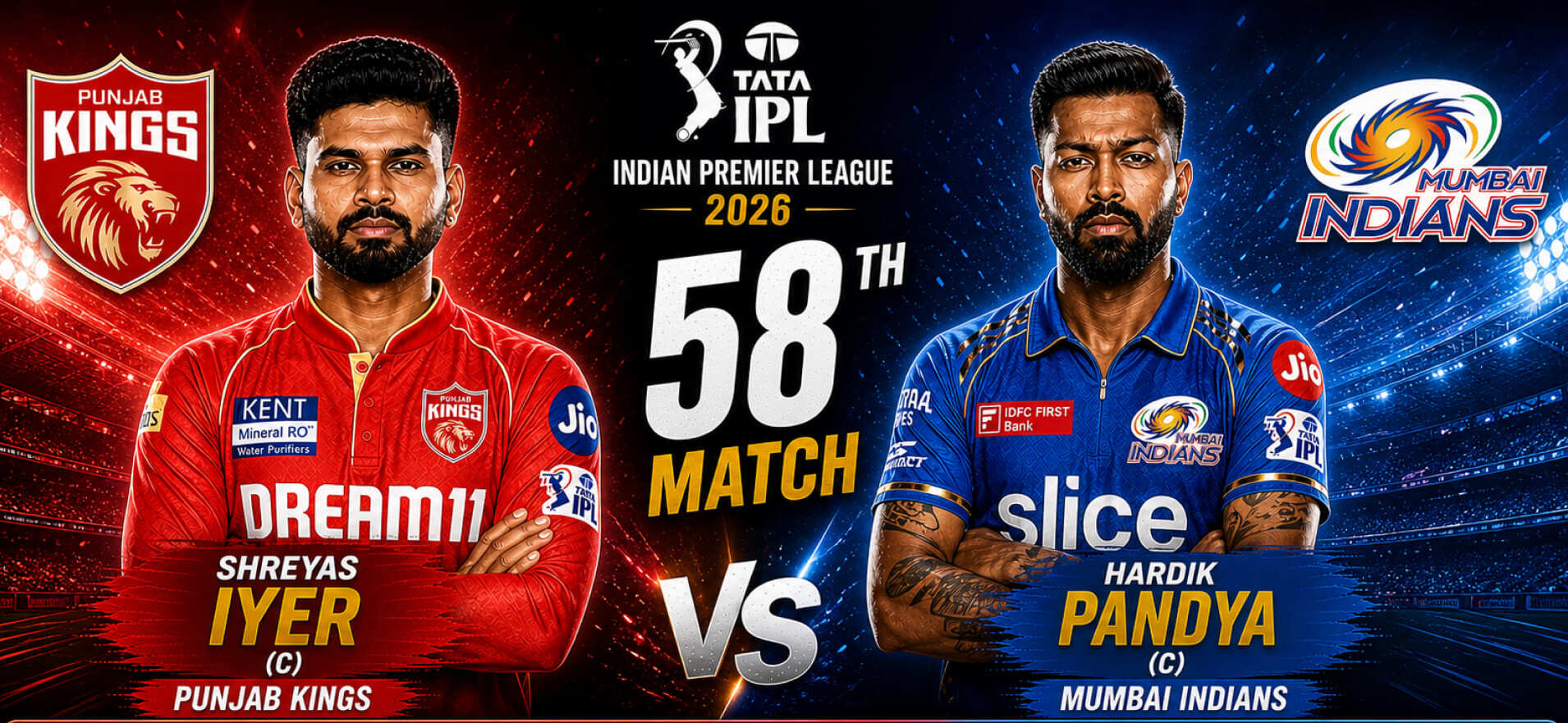 PBKS vs MI Live