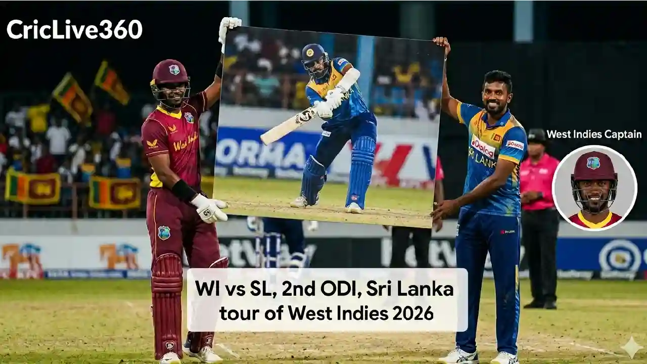 WI vs SL, 2nd ODI, Sri Lanka tour of West Indies 2026