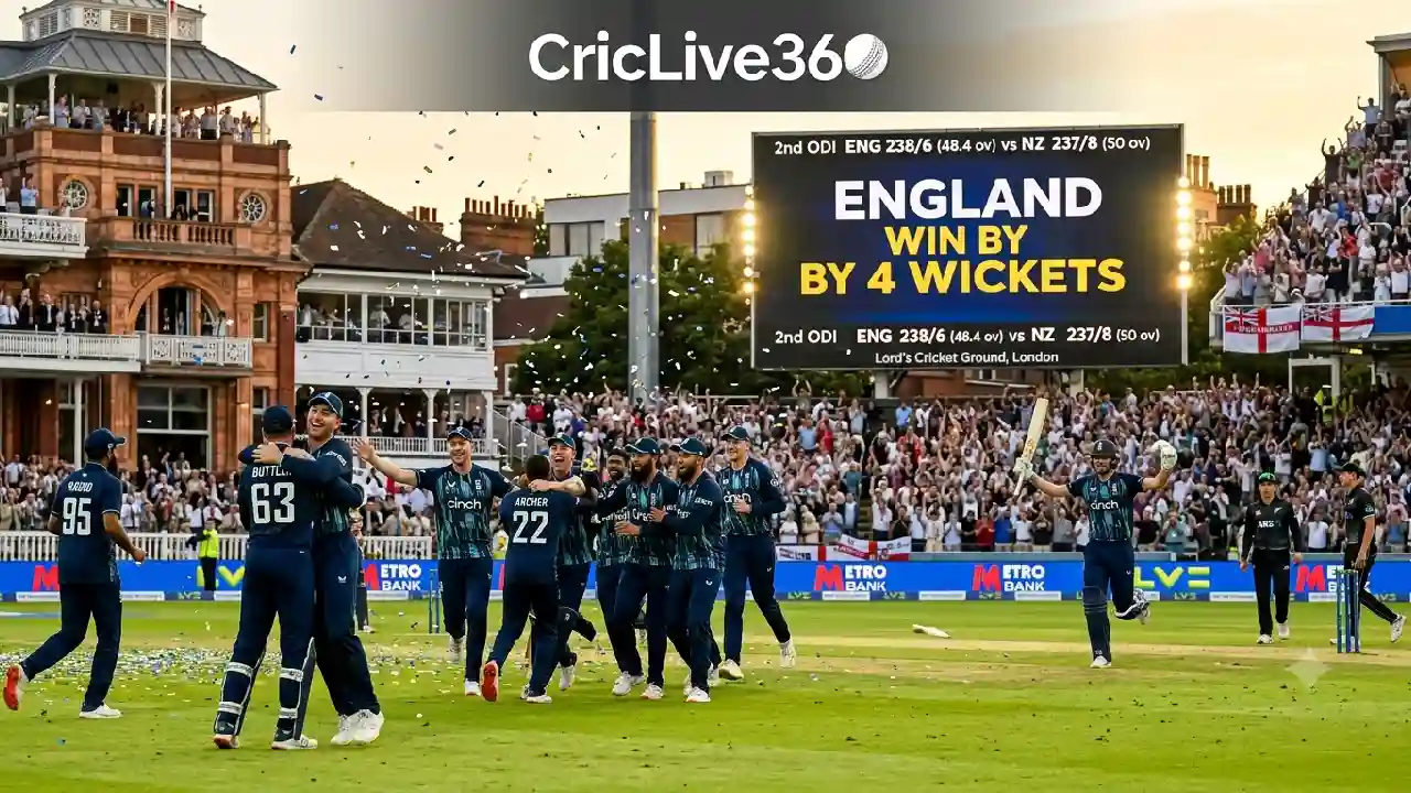 Eng vs Ind, 2nd ODI India tour of England 2026
