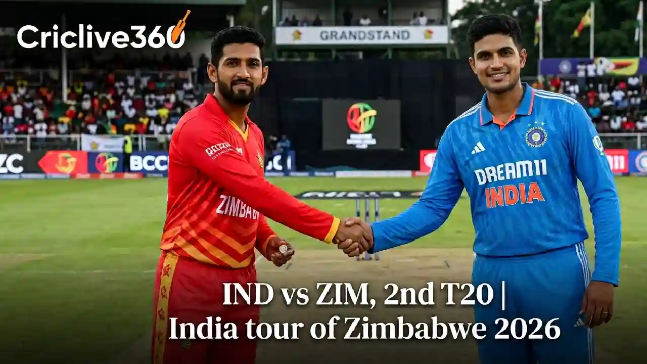 IND vs ZIM, 2nd T20 India tour of Zimbabwe 2026