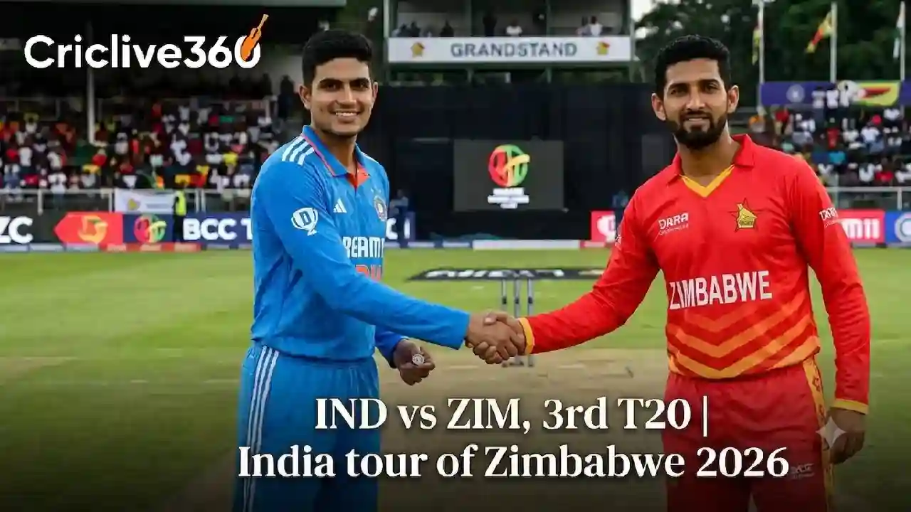 ZIM vs IND, 3rd T20I, India tour of Zimbabwe 2026