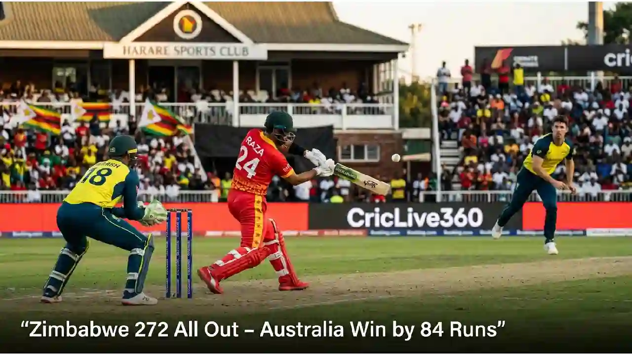 ZIM vs AUS, 2nd ODI, Australia tour of Zimbabwe 2026