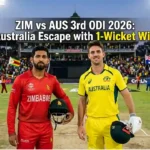 ZIM vs AUS 3rd ODI 2026