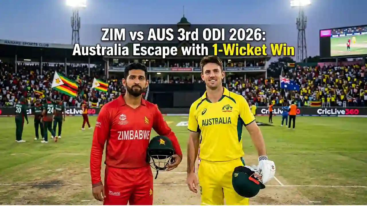 ZIM vs AUS 3rd ODI 2026