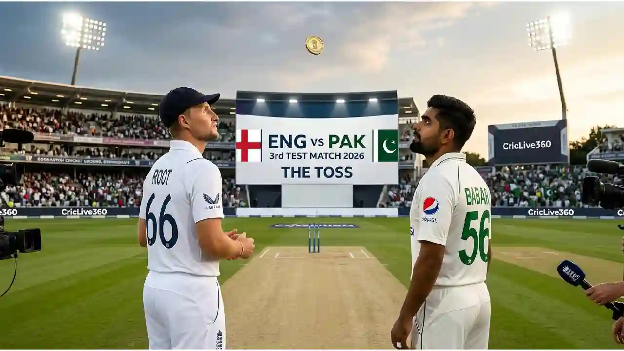 ENG vs PAK 3rd Test Match 2026 England vs Pakistan at Edgbaston