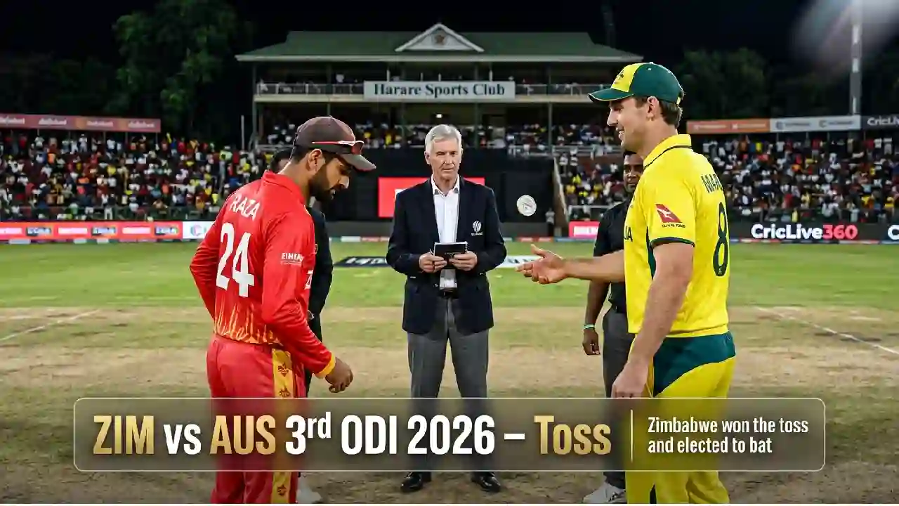 ZIM vs AUS 3rd ODI 2026: Australia Escape with 1-Wicket