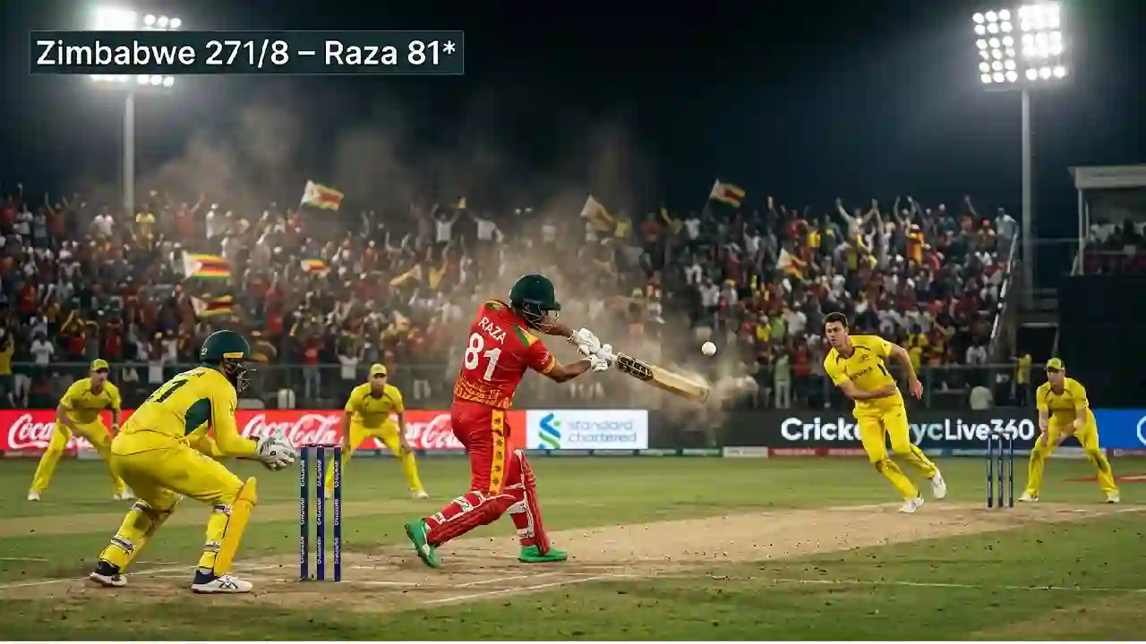 ZIM vs AUS 3rd ODI 2026: Australia Escape with 1-Wicket