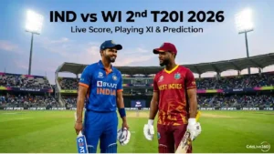 IND vs WI 2nd T20I 2026 live score, playing XI, match prediction