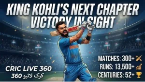Virat Kohli batting for India in the Men's ODI Cricket World Cup